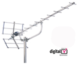 TV aerial for medium reception
